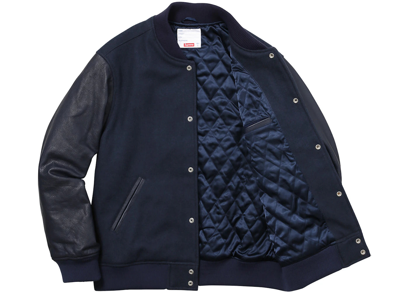 Supreme Gonz Ramm Varsity Jacket Navy - vue secondaire B