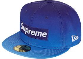 Supreme Gradient Box Logo New Era Blue - vue 360