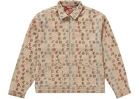 Supreme Gradient Jacquard Denim Work Jacket Tan