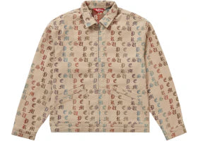 Supreme Gradient Jacquard Denim Work Jacket Tan