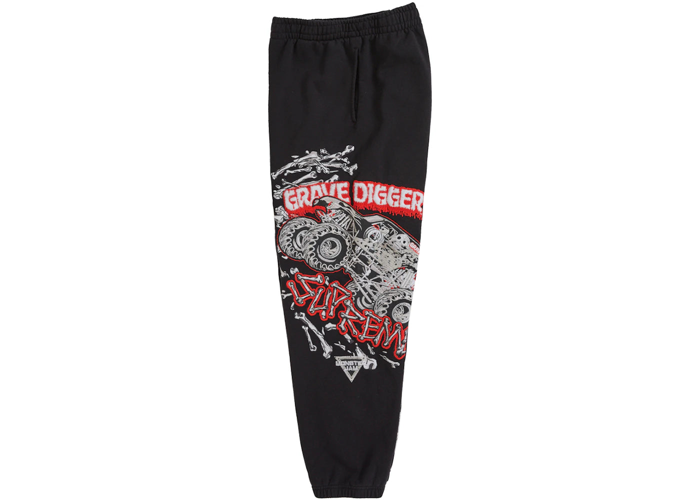 Supreme Grave Digger Bones Sweatpant Black - vue secondaire B