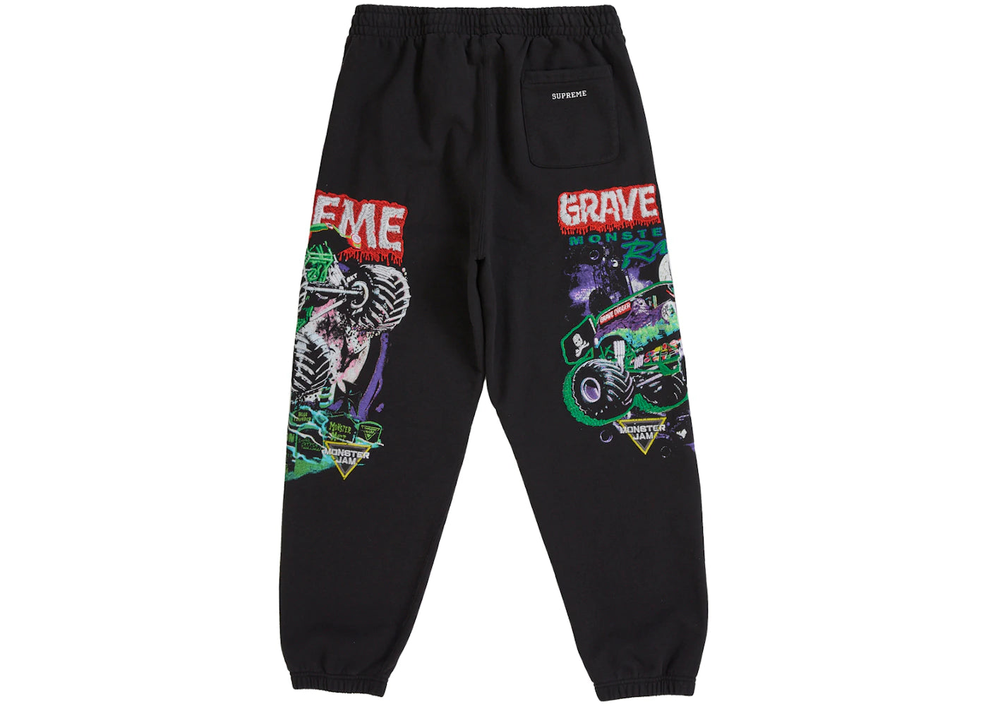 Supreme Grave Digger Sweatpant Black - vue secondaire A