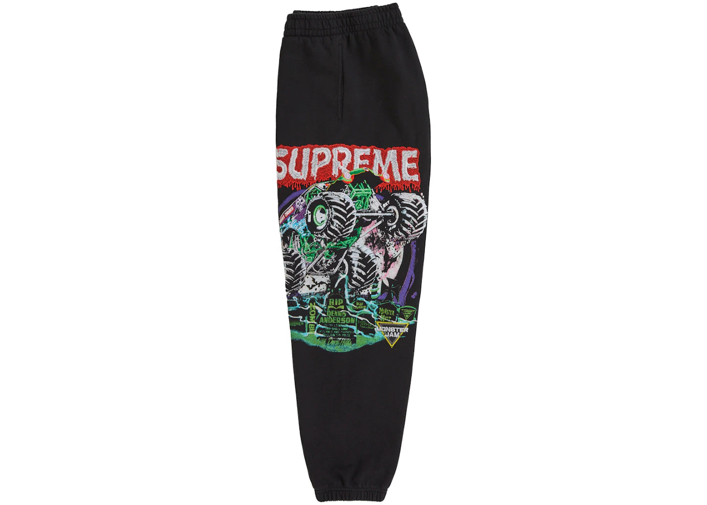 Supreme Grave Digger Sweatpant Black - vue secondaire B