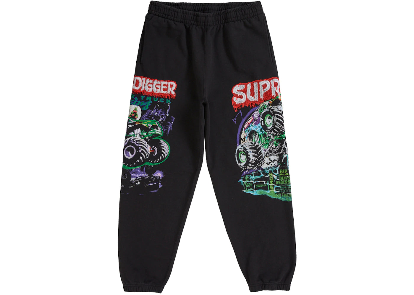 Supreme Grave Digger Sweatpant Black - vue 360