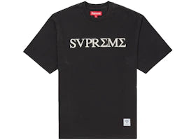 Supreme Greek S/S Top Black - vue 360