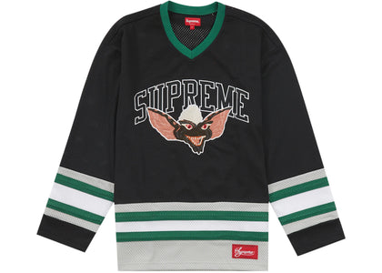 Supreme Gremlins Hockey Jersey Black - apparel view 2