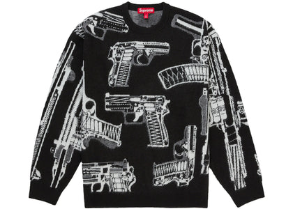 Supreme Guns Sweater Black - authentic Supreme apparel