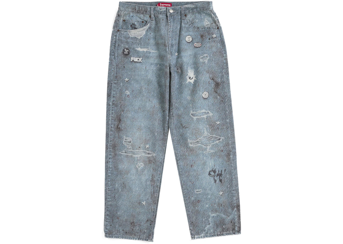 HJR Trompe L'oeil Loose Fit Jean Blue - vue 360