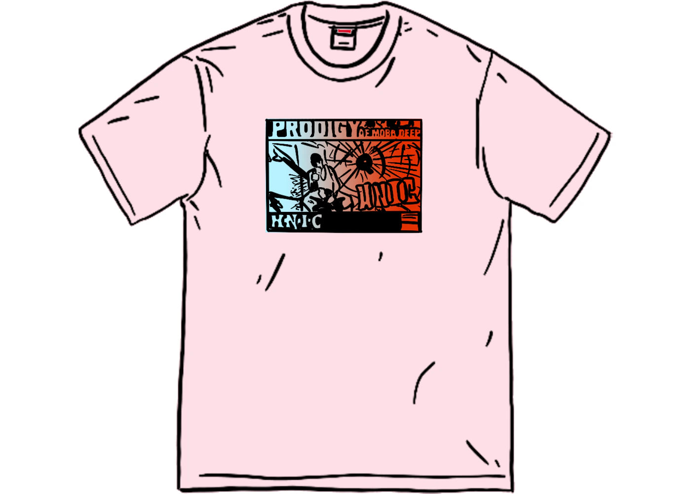 Supreme HNIC Tee Light Pink - vue 360