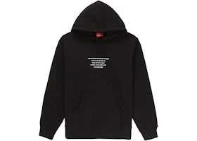 Supreme HQ Hooded Sweatshirt Black