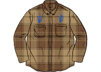Supreme HYSTERIC GLAMOUR Plaid Flannel Shirt Brown