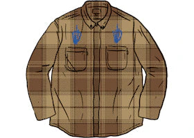 Supreme HYSTERIC GLAMOUR Plaid Flannel Shirt Brown