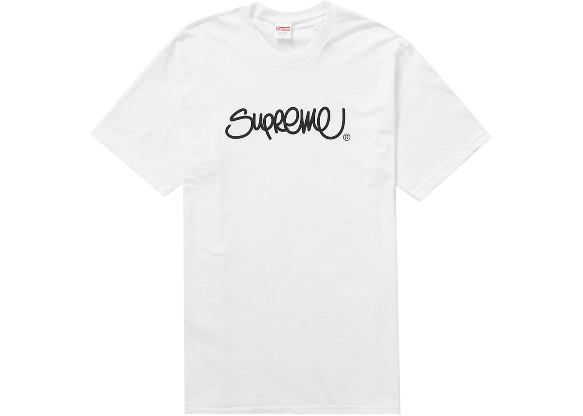 Supreme Handstyle Tee White - vue secondaire A