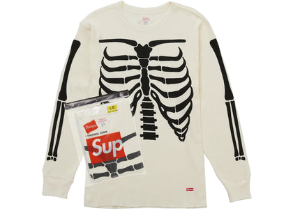 Supreme Hanes Bones Thermal Crew FW25 (1 Pack) White - product view 2