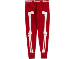 Supreme Hanes Bones Thermal Pant (1 Pack) Red - vue 360