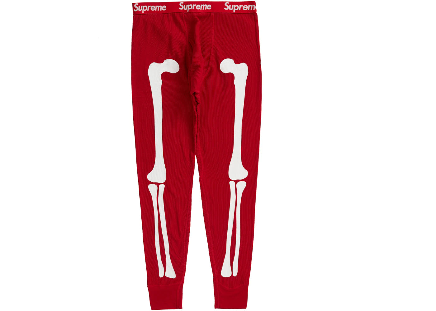 Supreme Hanes Bones Thermal Pant (1 Pack) Red - vue secondaire A