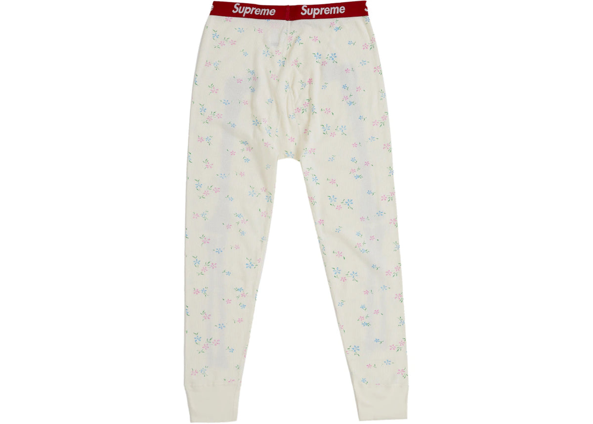 Supreme Hanes Bones Thermal Pant FW25 (1 Pack) Floral - vue secondaire B