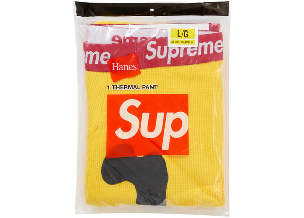 Supreme Hanes Bones Thermal Pant FW25 (1 Pack) Yellow