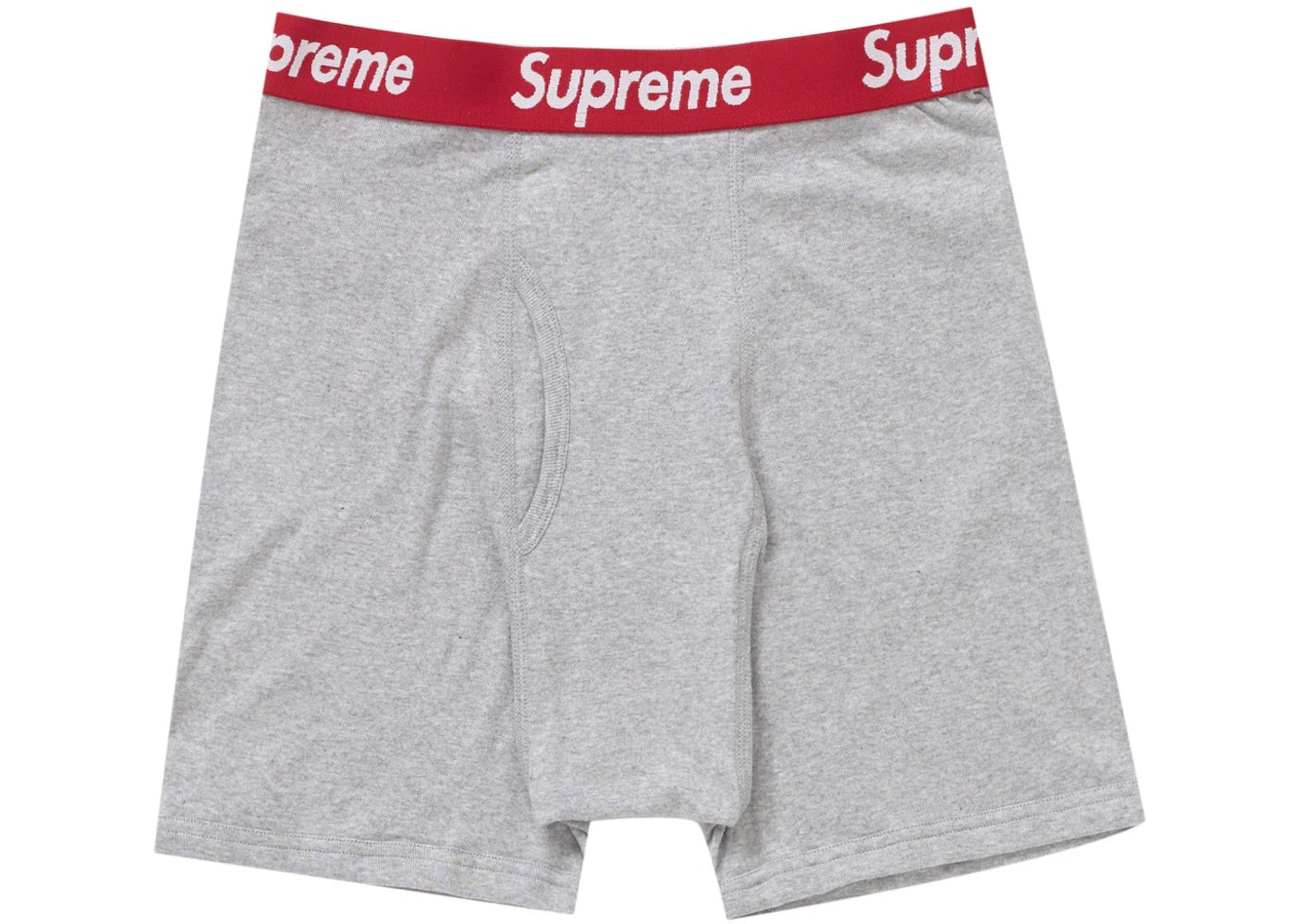 Supreme Hanes Boxer Briefs (2 Pack) Heather Grey - vue secondaire A