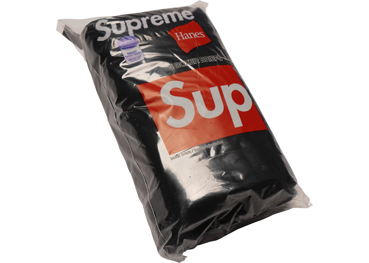 Supreme Hanes Boxer Briefs (4 Pack) Black - vue secondaire A