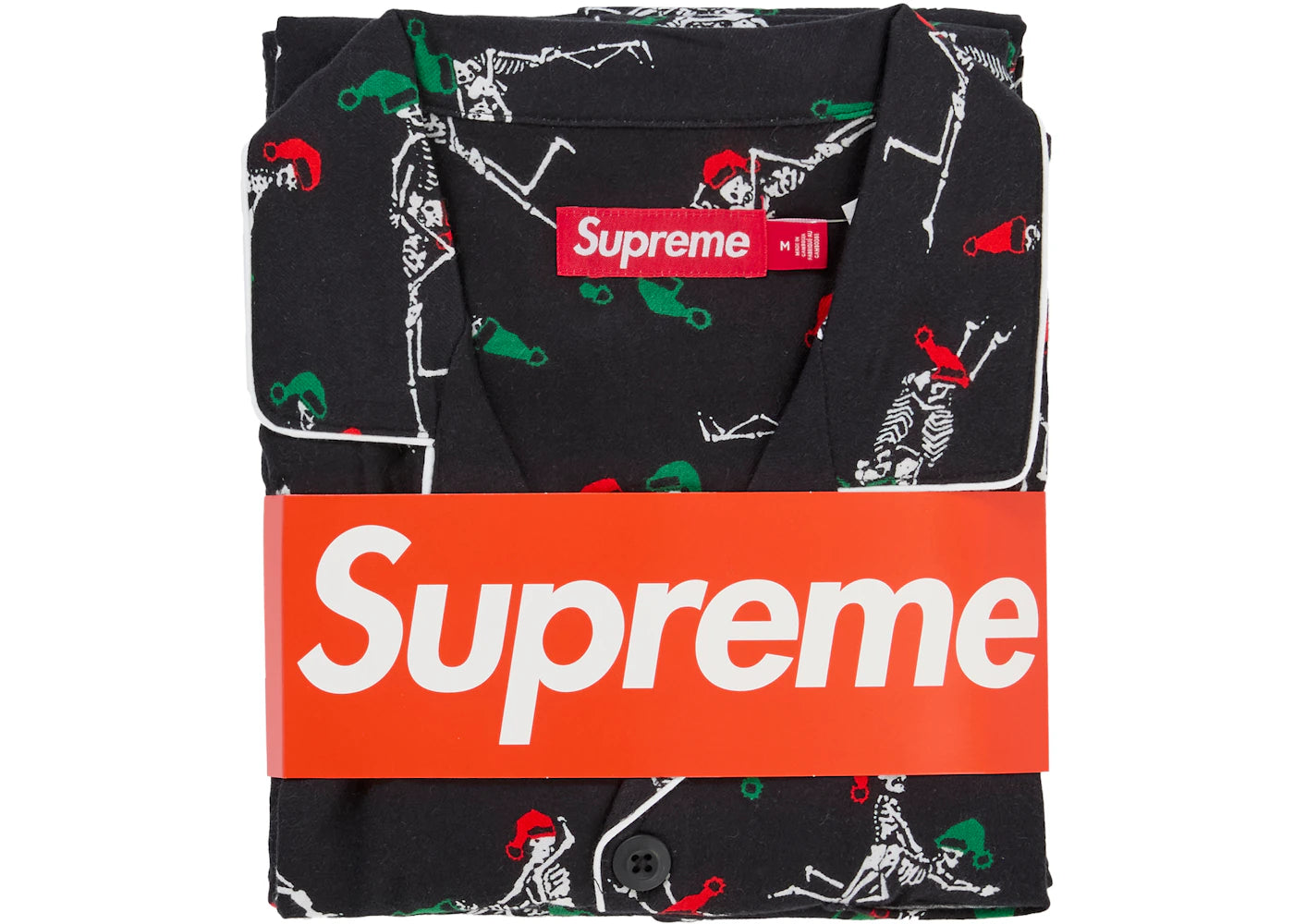 Supreme Hanes Holiday Pajama Set Black - vue secondaire B