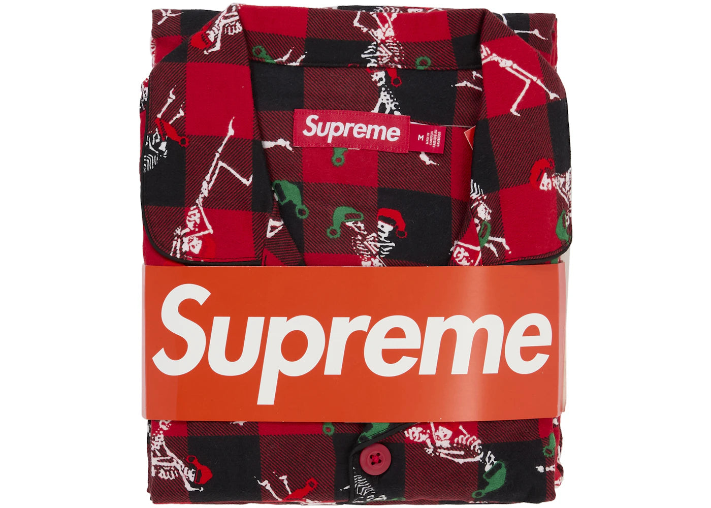Supreme Hanes Holiday Pajama Set Red - vue secondaire B