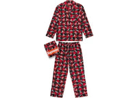 Supreme Hanes Holiday Pajama Set Red