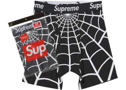 Supreme Hanes Spider-Man Boxer Briefs (2 Pack) Black - product view 2