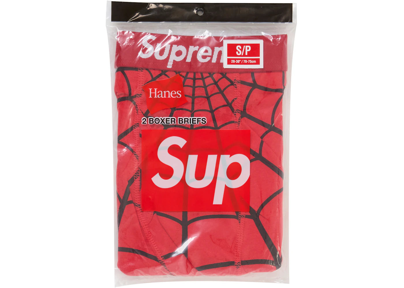 Supreme Hanes Spider-Man Boxer Briefs (2 Pack) Red - vue secondaire B