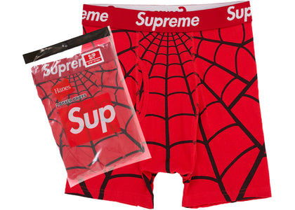 Supreme Hanes Spider-Man Boxer Briefs (2 Pack) Red - authentic Supreme product