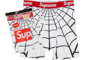 Supreme Hanes Spider-Man Boxer Briefs (2 Pack) White