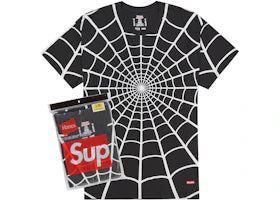 Supreme Hanes Spider-Man Tagless Tees (2 Pack) Black