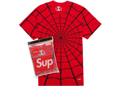 Supreme Hanes Spider-Man Tagless Tees (2 Pack) Red - product view 2