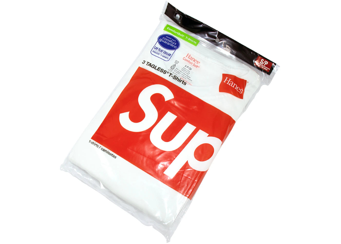 Supreme Hanes Tagless Tees (3 Pack) White - vue secondaire A