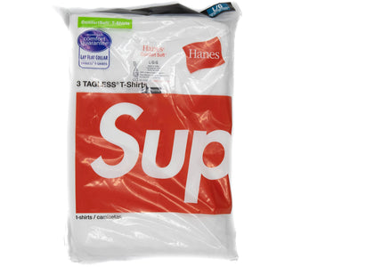Supreme Hanes Tagless Tees (3 Pack) White - authentic Supreme product