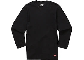 Supreme Hanes Thermal Crew (1 Pack) Black
