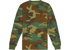 Supreme Hanes Thermal Crew (1 Pack) FW19 Woodland Camo