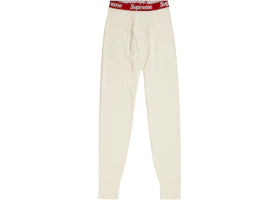 Supreme Hanes Thermal Pant (1 Pack) FW19 Natural - vue 360