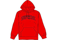 Supreme Hearts Arc Hooded Sweatshirt Red