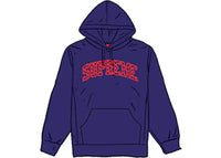 Supreme Hearts Arc Hooded Sweatshirt Washed Navy