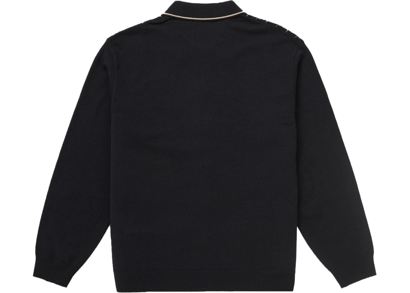 Supreme Herringbone Cardigan Black - vue secondaire B