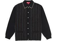 Supreme Herringbone Cardigan Black