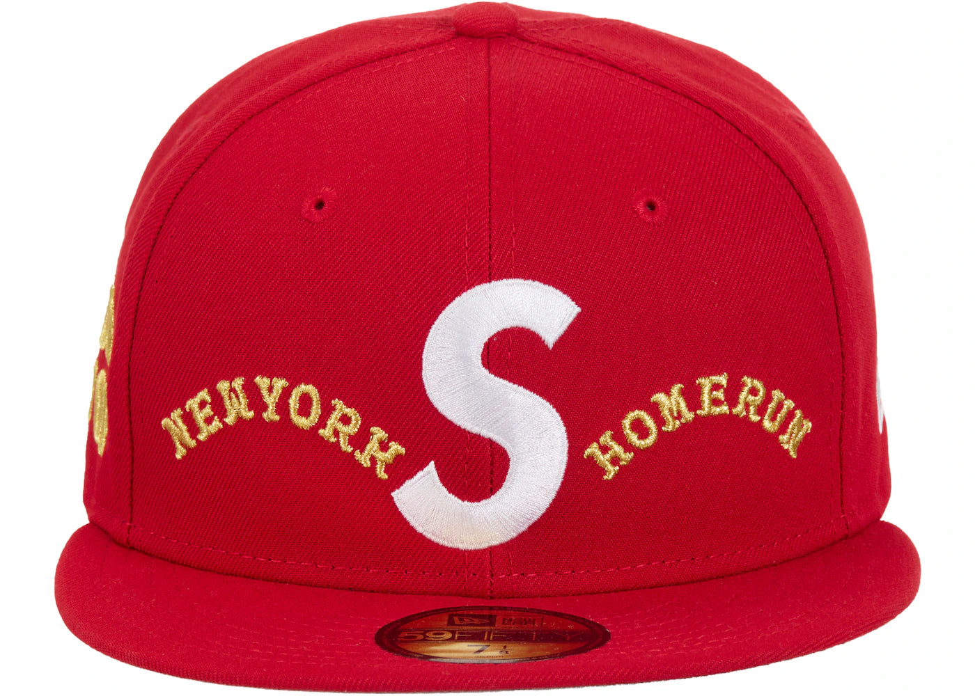 Supreme Homerun S Logo New Era 59Fifty Hat Red - vue secondaire B