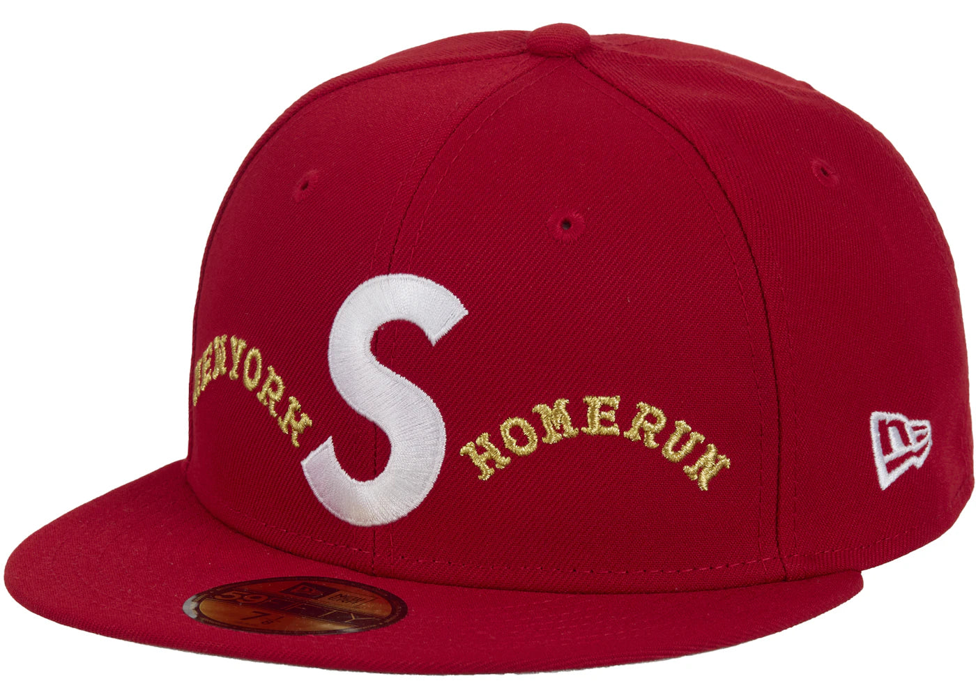 Supreme Homerun S Logo New Era 59Fifty Hat Red - vue secondaire A