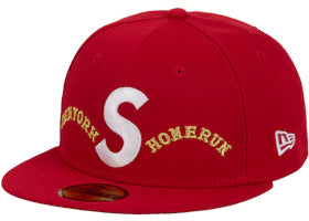 Supreme Homerun S Logo New Era 59Fifty Hat Red