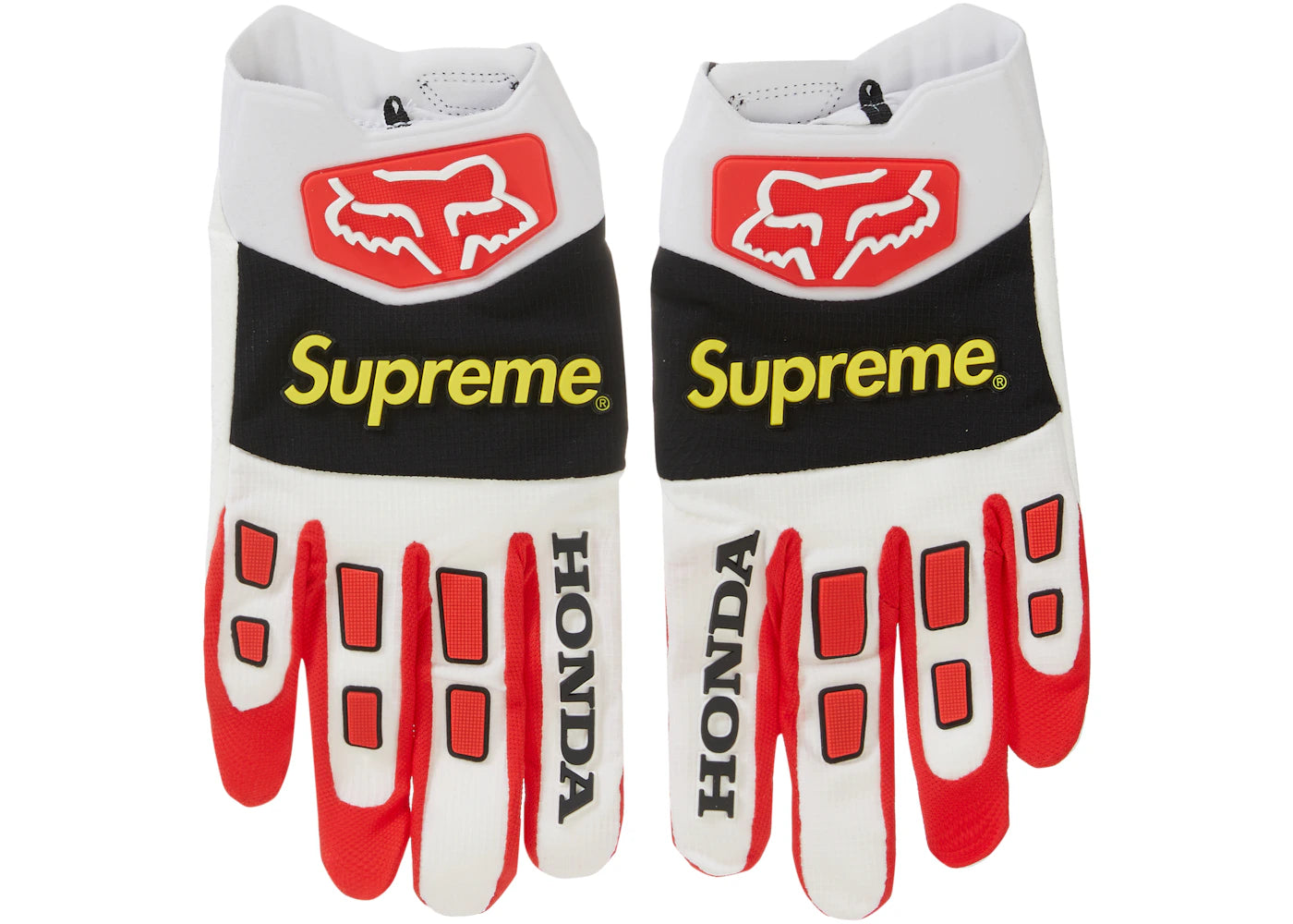 Supreme Honda Fox Racing Gloves Red - vue secondaire B