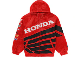 Supreme Honda Fox Racing Puffy Zip Up Jacket Red - vue 360