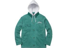 Supreme Hooded Chore Coat Teal
