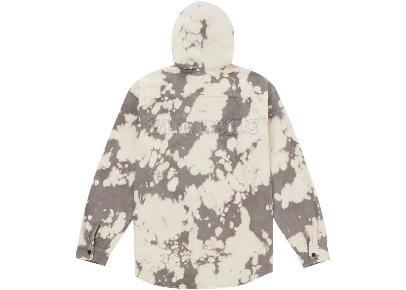 Supreme Hooded Denim Shirt Bleached - vue secondaire B