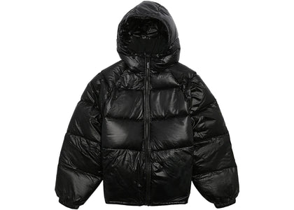 Supreme Hooded Down Down Jacket Black - apparel view 2